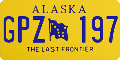 AK license plate GPZ197