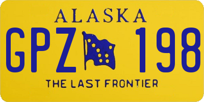 AK license plate GPZ198