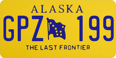 AK license plate GPZ199