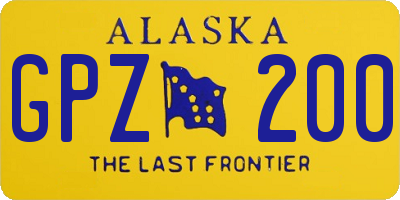 AK license plate GPZ200