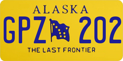 AK license plate GPZ202