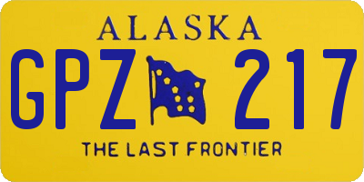 AK license plate GPZ217