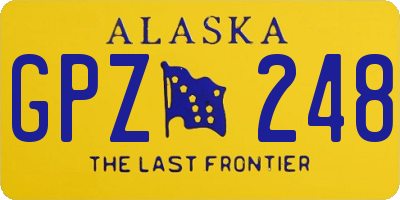 AK license plate GPZ248