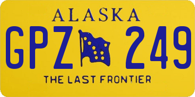 AK license plate GPZ249