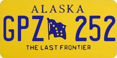 AK license plate GPZ252