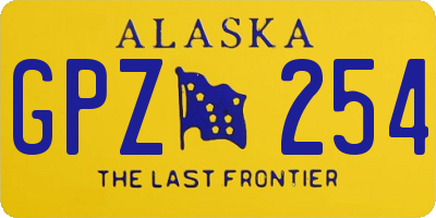 AK license plate GPZ254