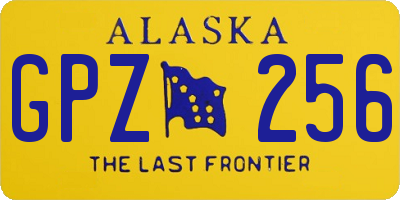 AK license plate GPZ256