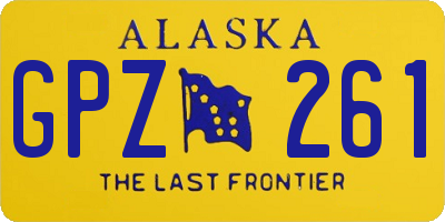 AK license plate GPZ261