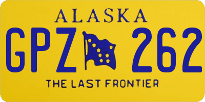 AK license plate GPZ262