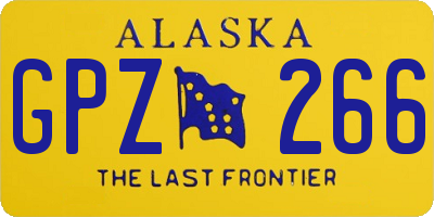 AK license plate GPZ266