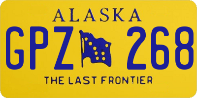 AK license plate GPZ268