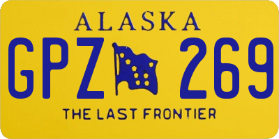 AK license plate GPZ269
