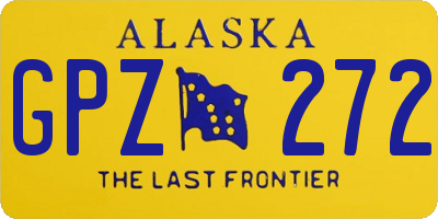 AK license plate GPZ272