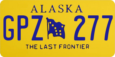 AK license plate GPZ277