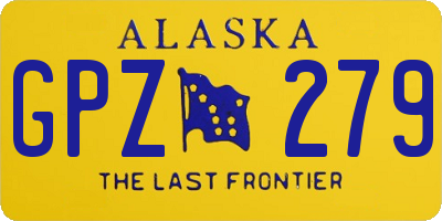 AK license plate GPZ279