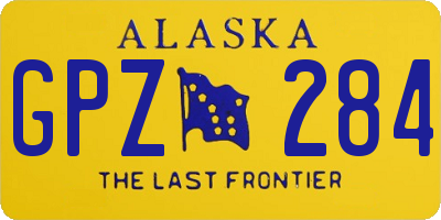 AK license plate GPZ284