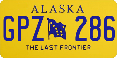 AK license plate GPZ286