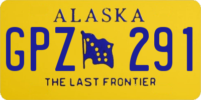 AK license plate GPZ291