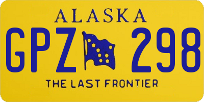 AK license plate GPZ298