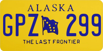 AK license plate GPZ299