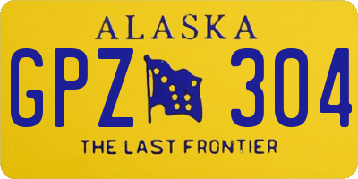 AK license plate GPZ304