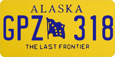 AK license plate GPZ318