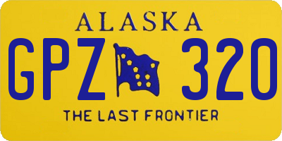 AK license plate GPZ320