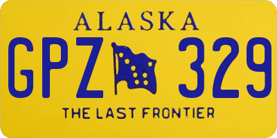 AK license plate GPZ329