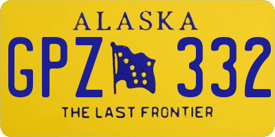 AK license plate GPZ332