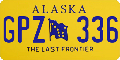 AK license plate GPZ336