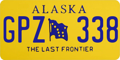 AK license plate GPZ338