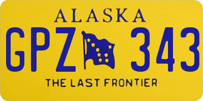 AK license plate GPZ343