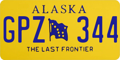 AK license plate GPZ344
