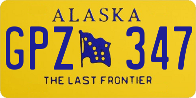 AK license plate GPZ347
