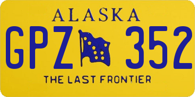 AK license plate GPZ352