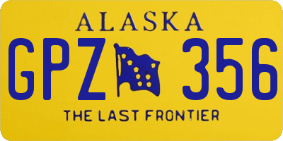 AK license plate GPZ356
