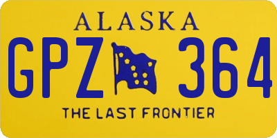 AK license plate GPZ364