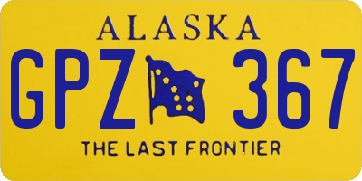 AK license plate GPZ367