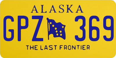 AK license plate GPZ369
