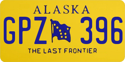 AK license plate GPZ396