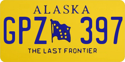 AK license plate GPZ397