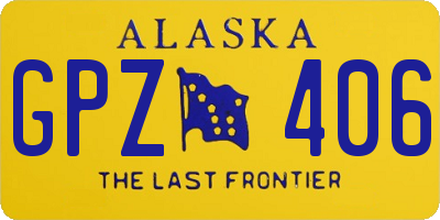 AK license plate GPZ406