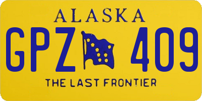 AK license plate GPZ409