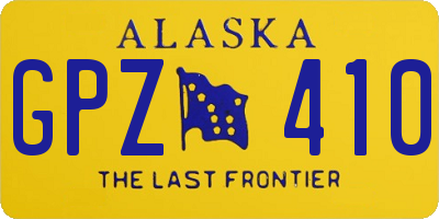 AK license plate GPZ410
