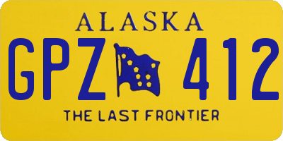 AK license plate GPZ412