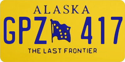 AK license plate GPZ417