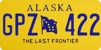 AK license plate GPZ422