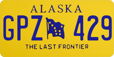 AK license plate GPZ429