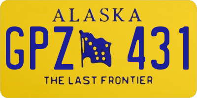 AK license plate GPZ431