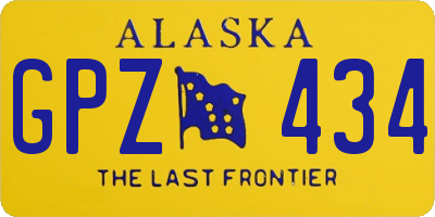 AK license plate GPZ434